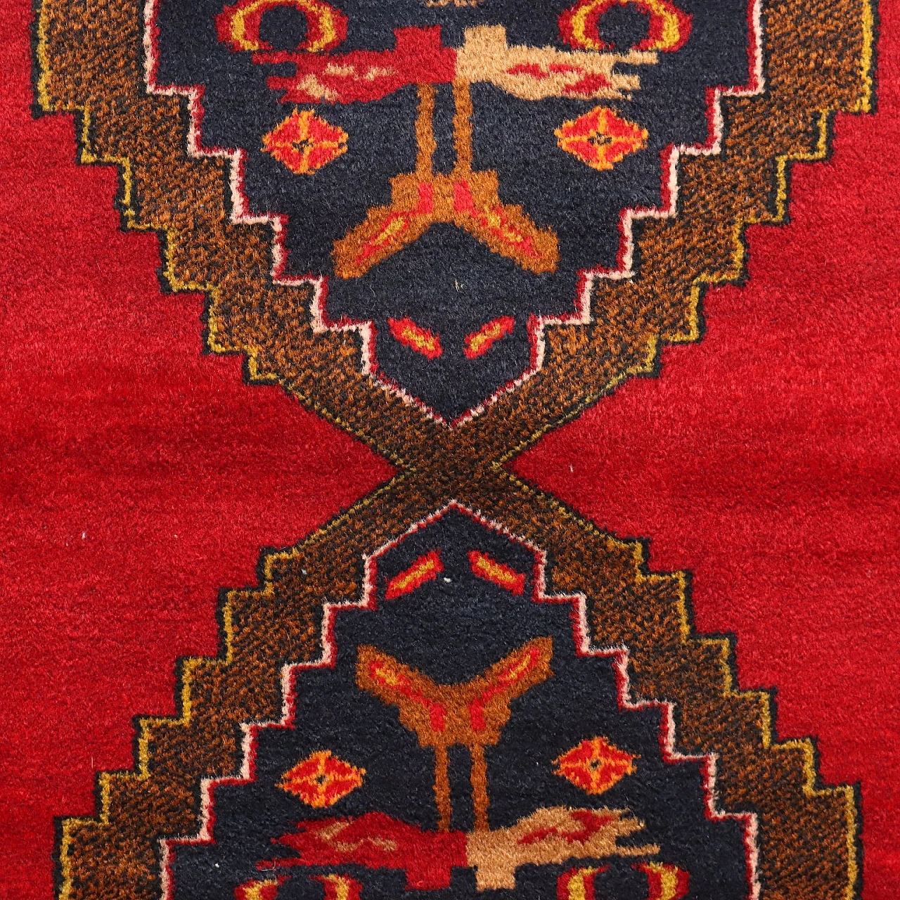 Tappeto Ismirne rosso in cotone e lana 3