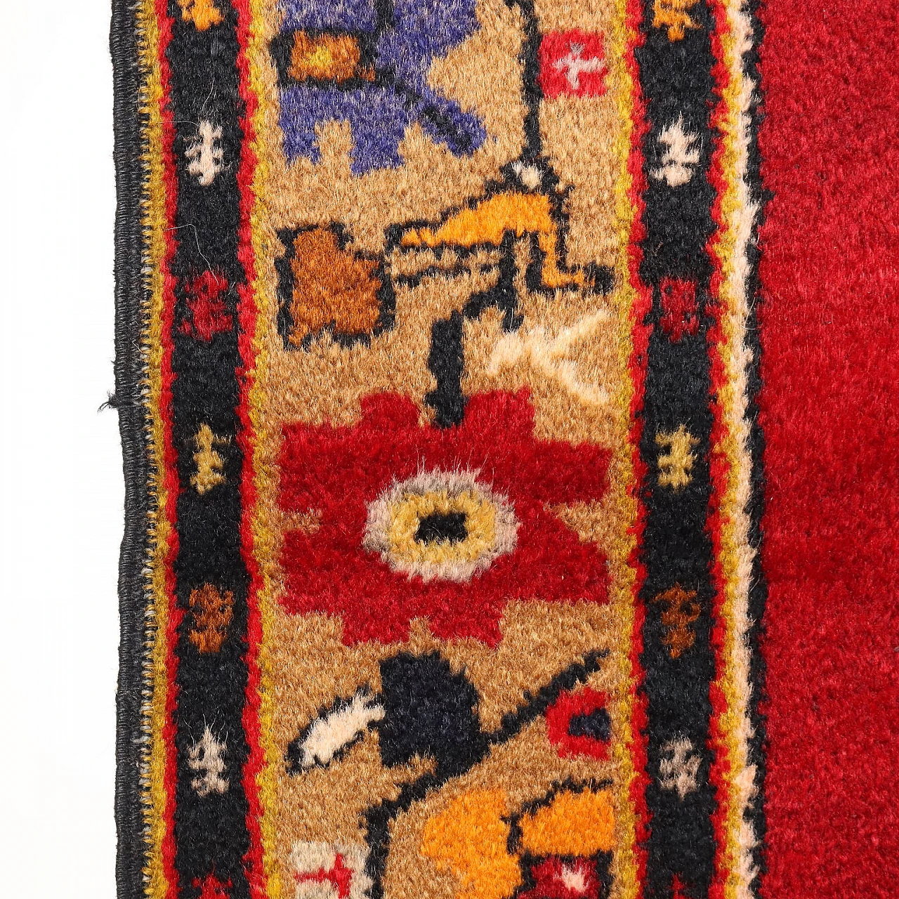 Ismirne red cotton and wool rug 6