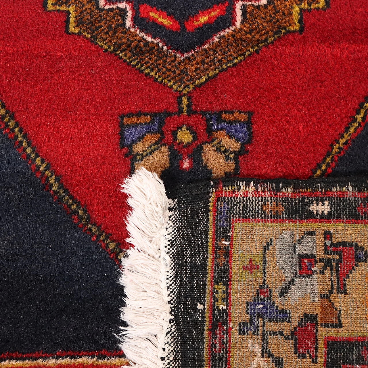 Ismirne red cotton and wool rug 9