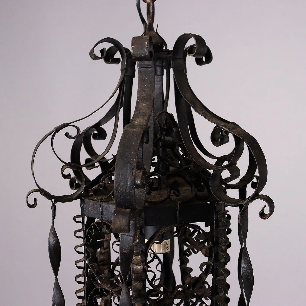 Lantern in wrought iron, 19th century 4