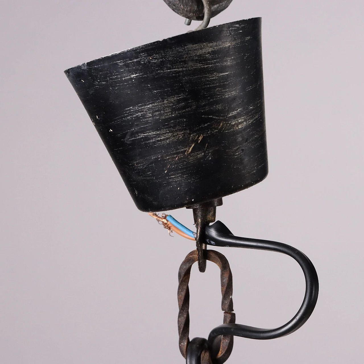 Lantern in wrought iron, 19th century 7