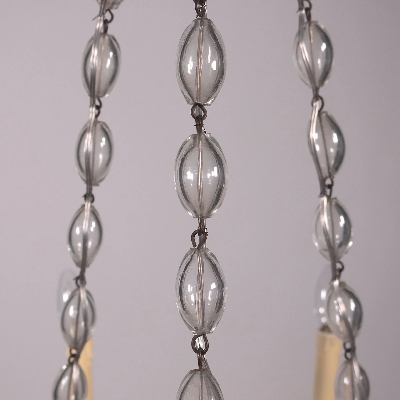 Lampadario spagnolo in vetro, '800 4