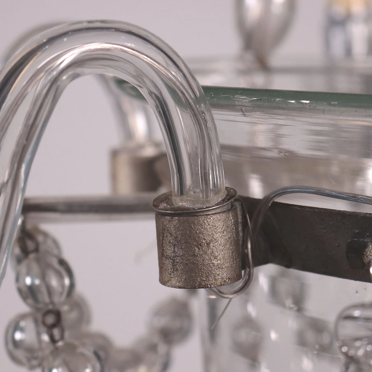 Lampadario spagnolo in vetro, '800 6