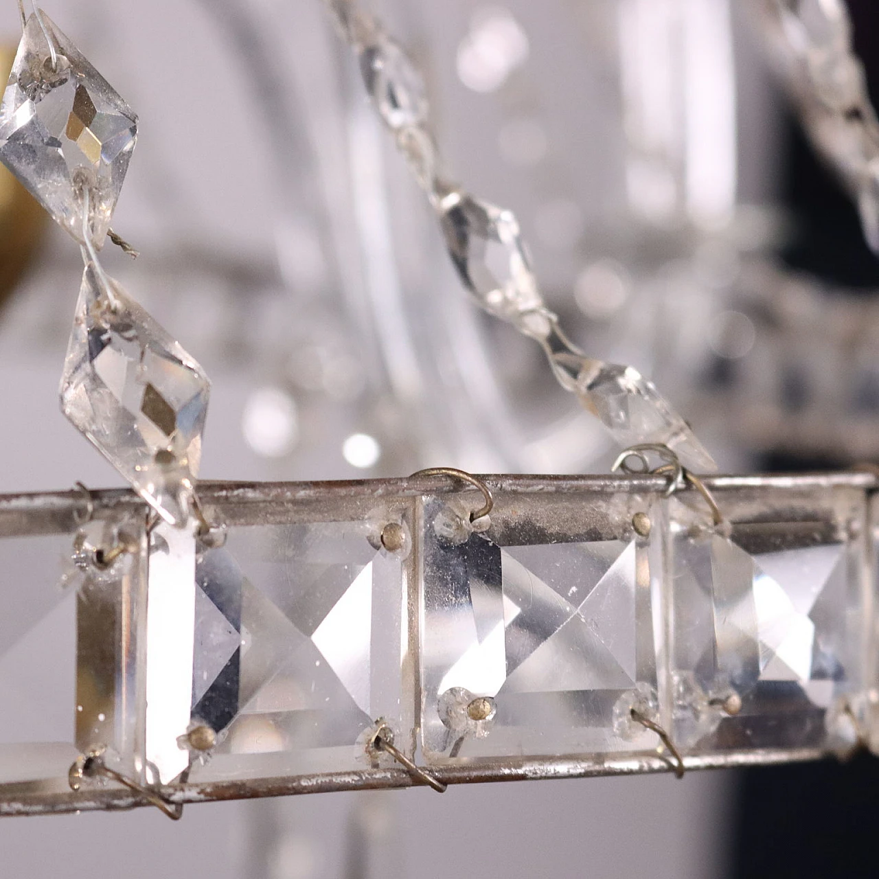 Regency style 6-light bell chandelier from the 19th century 9