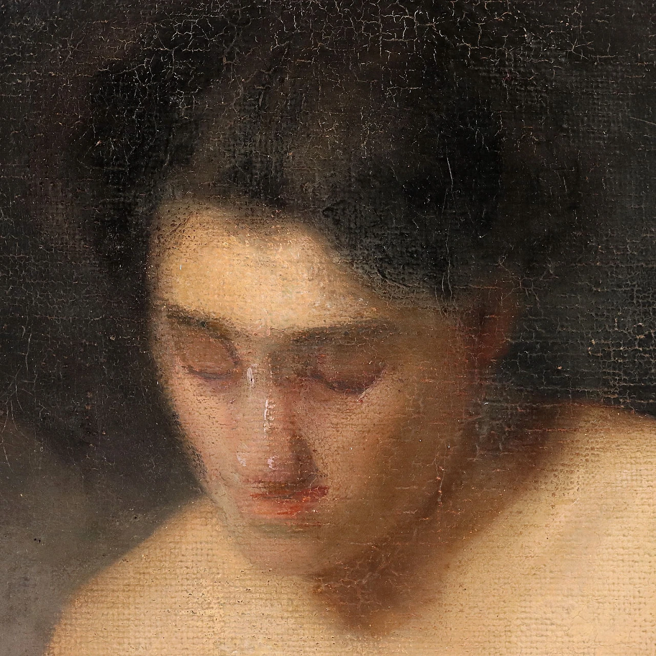Papp Bertalan, female nude, oil on canvas, 1912 3