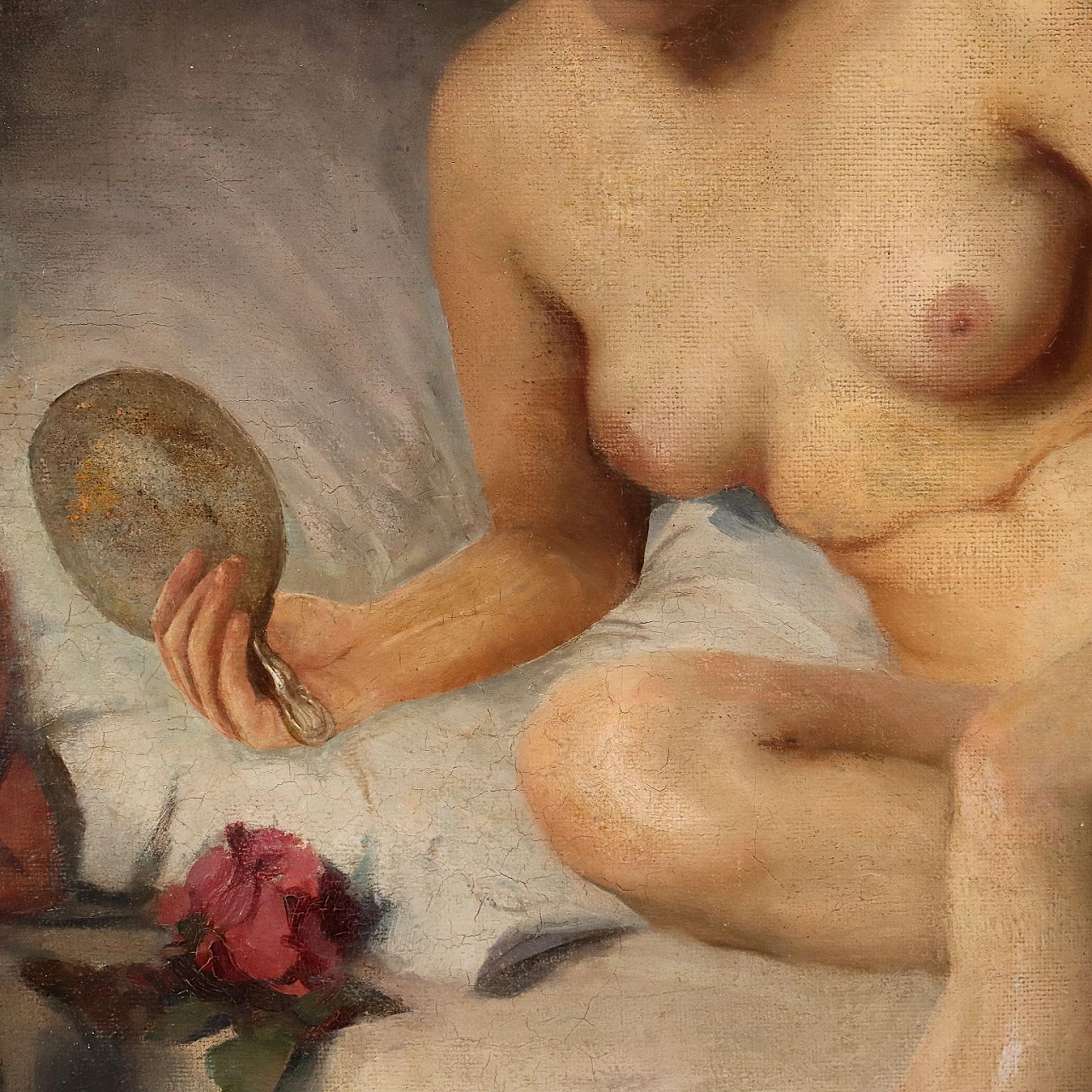 Papp Bertalan, female nude, oil on canvas, 1912 4