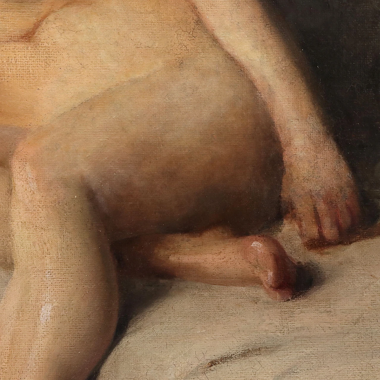 Papp Bertalan, female nude, oil on canvas, 1912 5