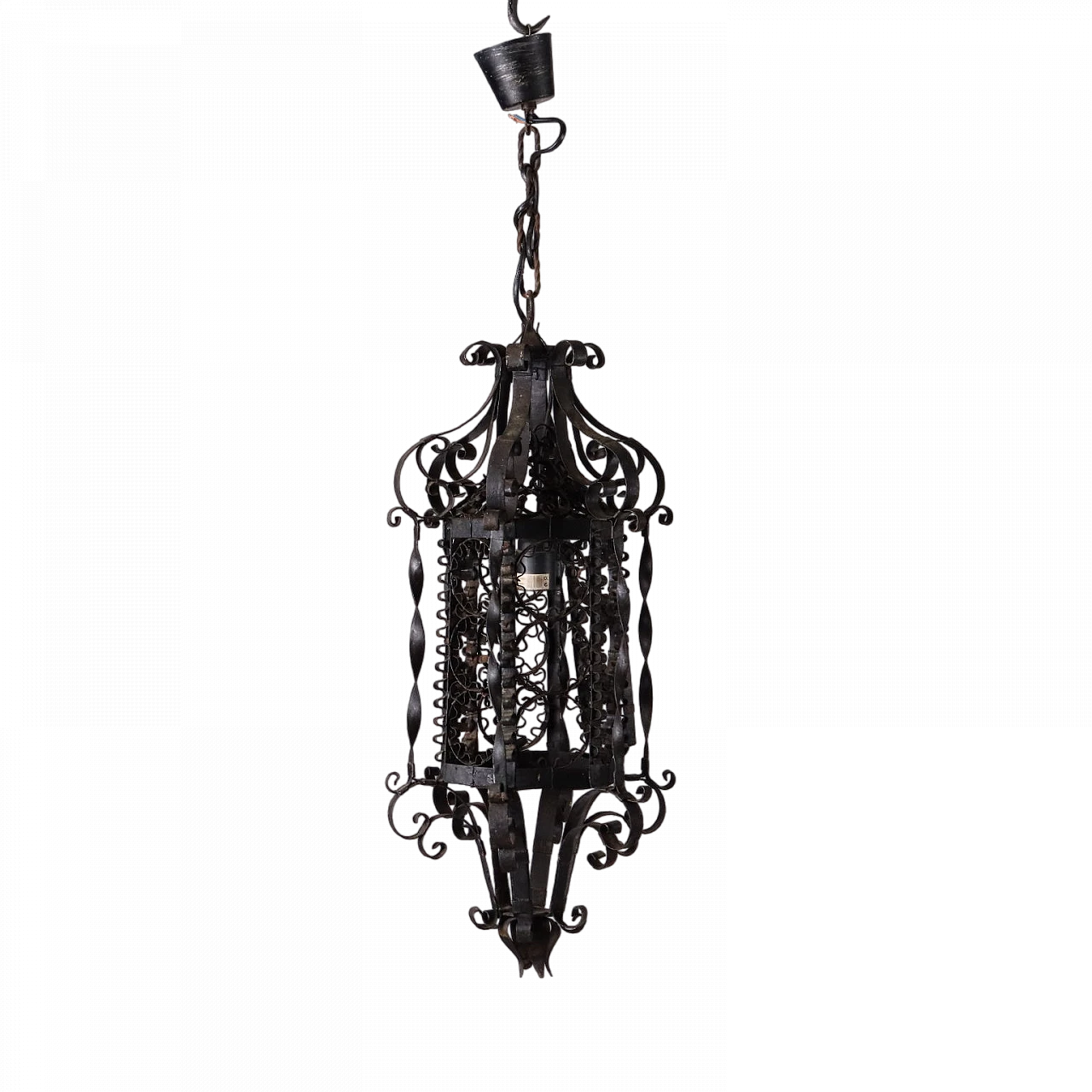 Lantern in wrought iron, 19th century 9