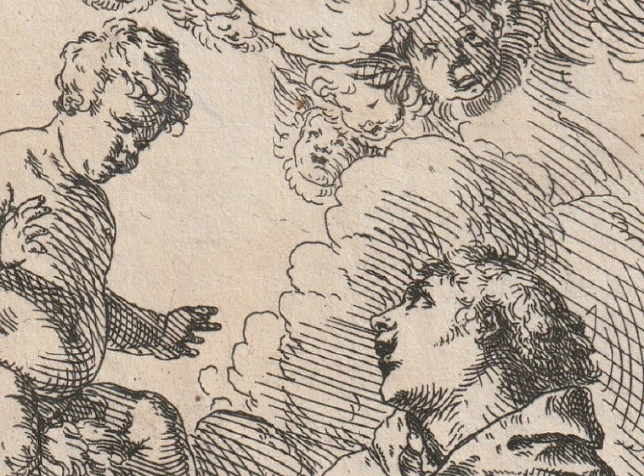 Giulio Carpioni, St. Anthony of Padua, etching, 17th century 3