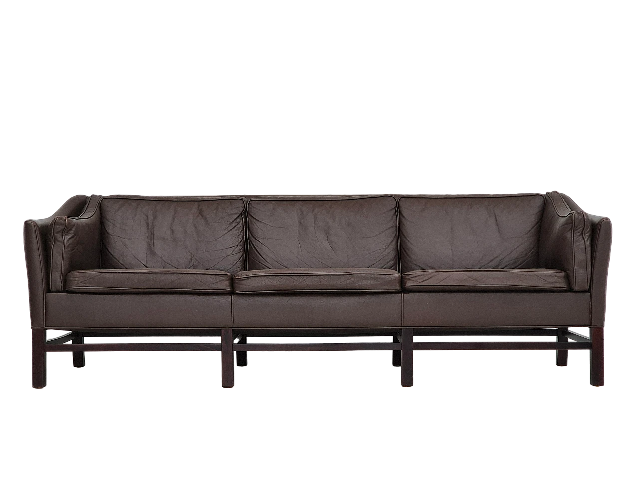 Brown leather sofa by G. Thams for Grant Møbelfabrik, 1970s 18