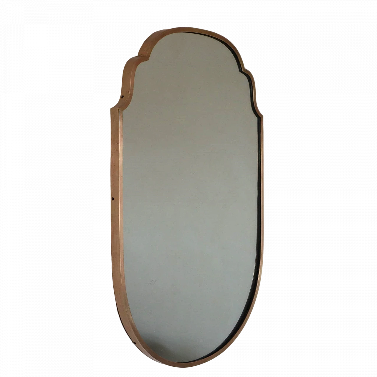 Mirror with golden brass frame, 1960s 5