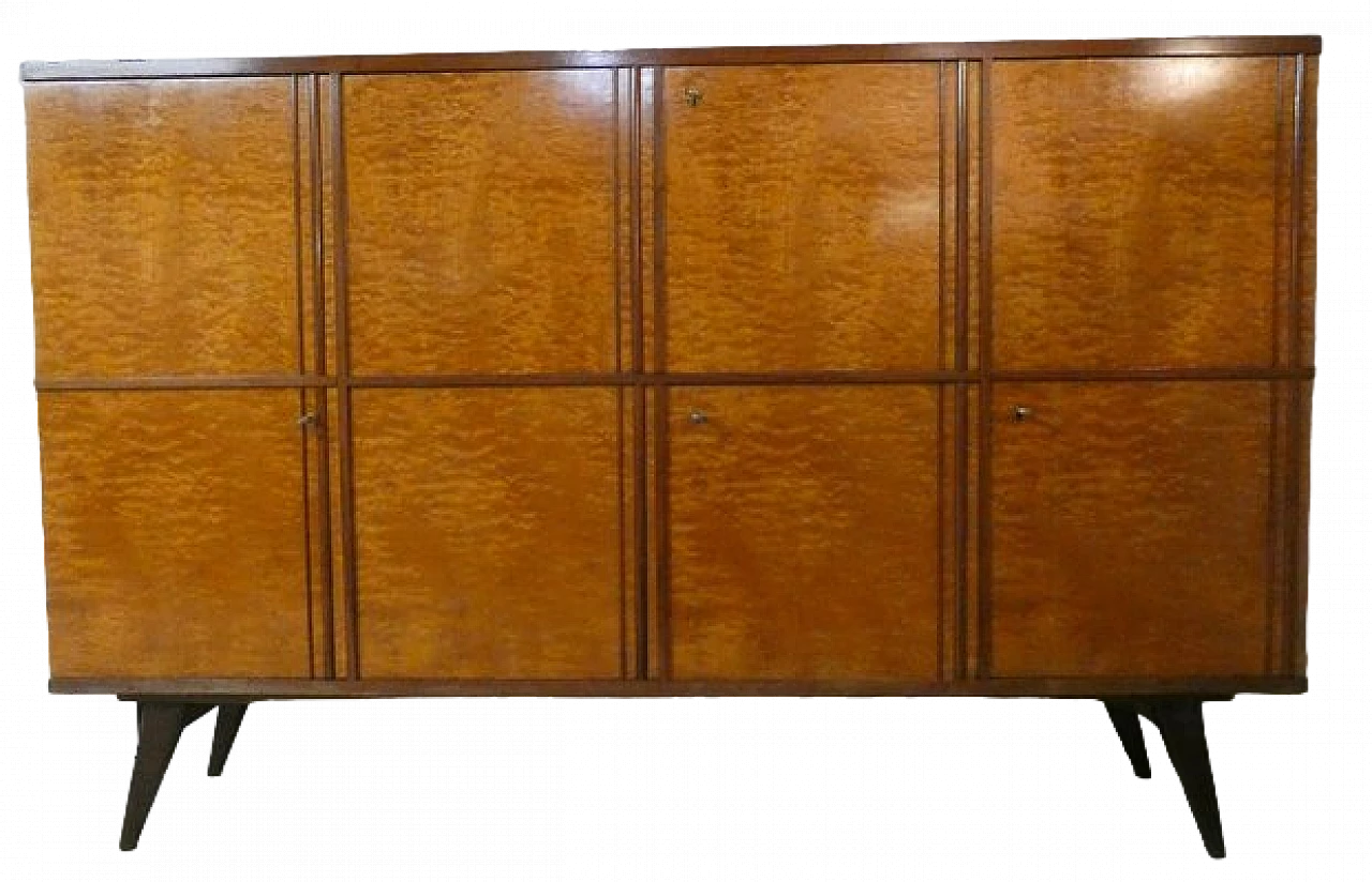Solid teak sideboard with drawers, 1970s 22