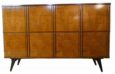 Solid teak sideboard with drawers, 1970s