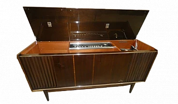 Rossini 2 Alltransistor radio cabinet with turntable by Grundig, 1968