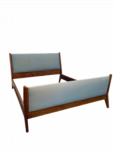 Rosewood and fabric bed by Frauflex, 1970s