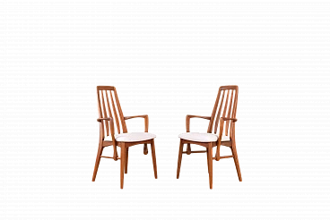 Pair of Eva armchairs by N. Koefoed for Koefoeds Hornslet, 1960s