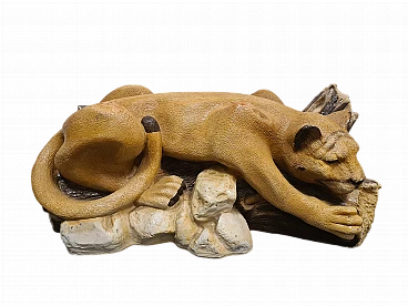 Puma, scultura in resina, anni '60