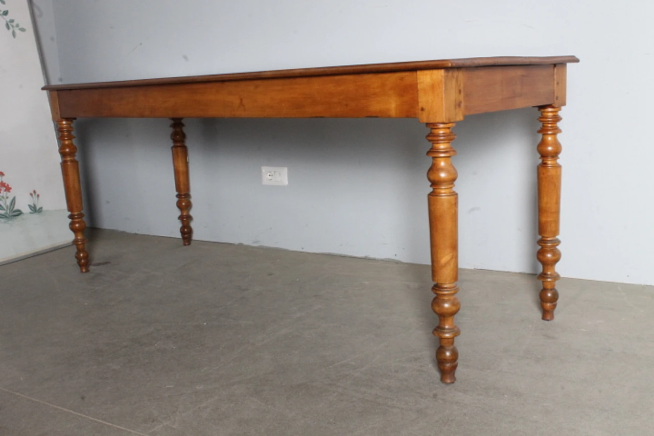 Louis Philippe cherry wood table, mid-19th century 1