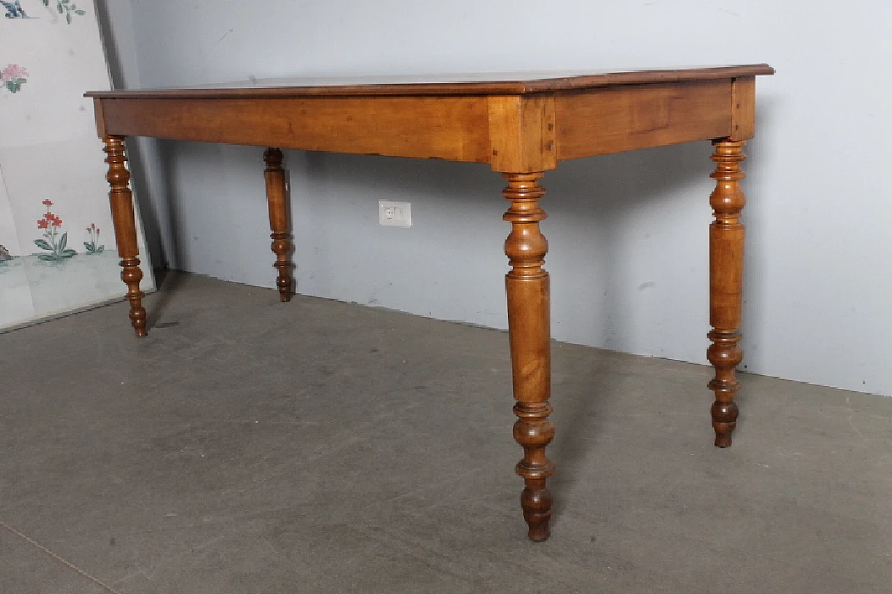 Louis Philippe cherry wood table, mid-19th century 3