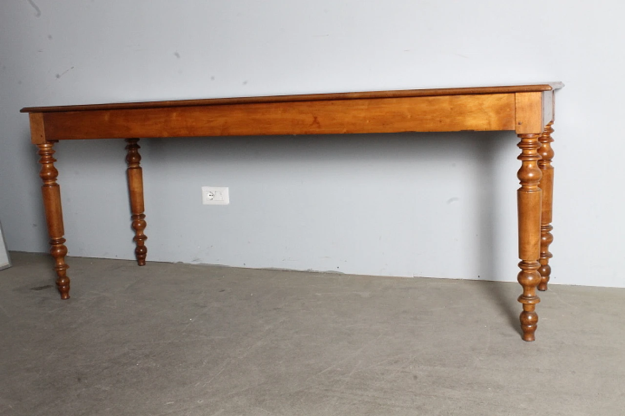 Louis Philippe cherry wood table, mid-19th century 6