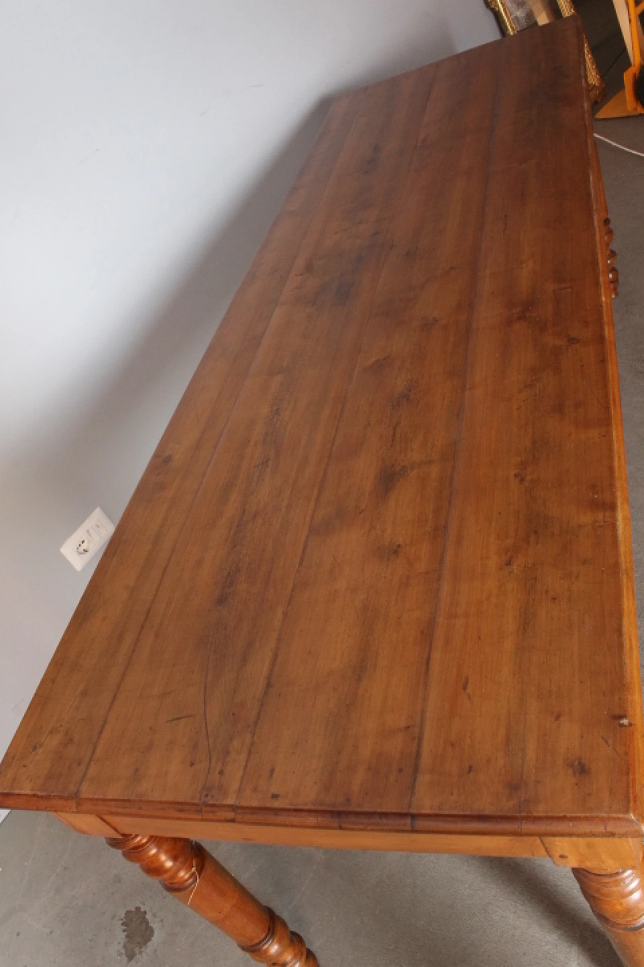 Louis Philippe cherry wood table, mid-19th century 10