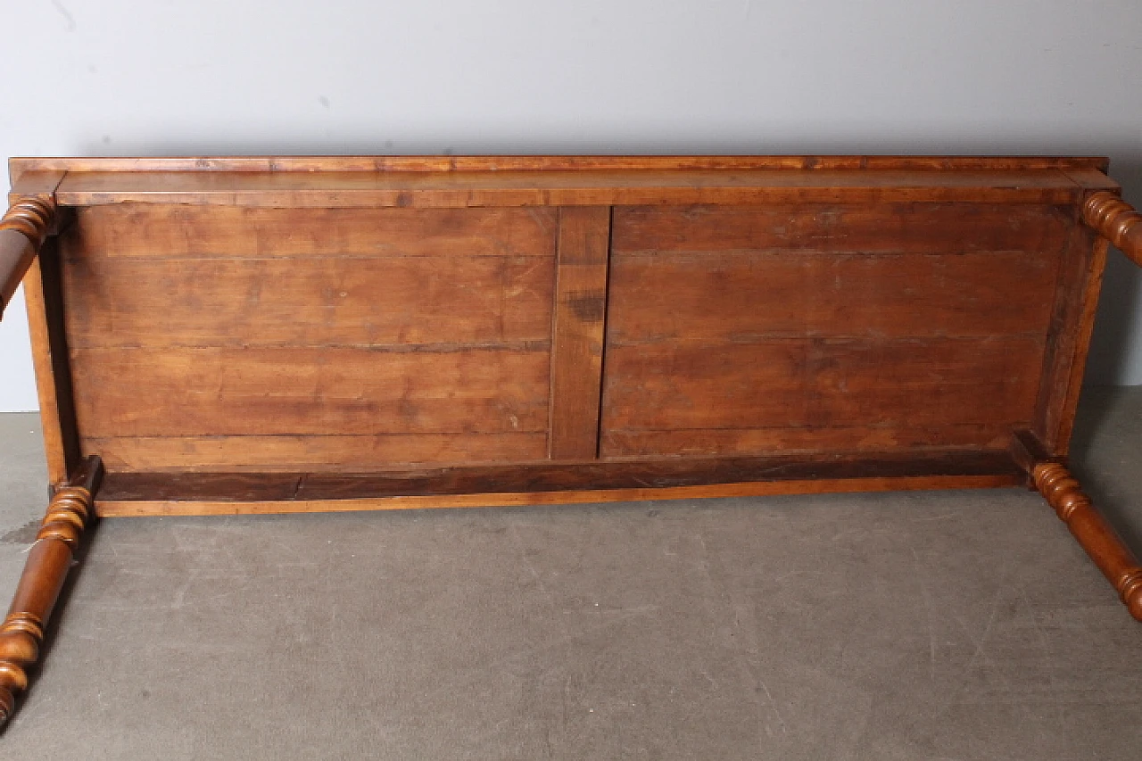 Louis Philippe cherry wood table, mid-19th century 12