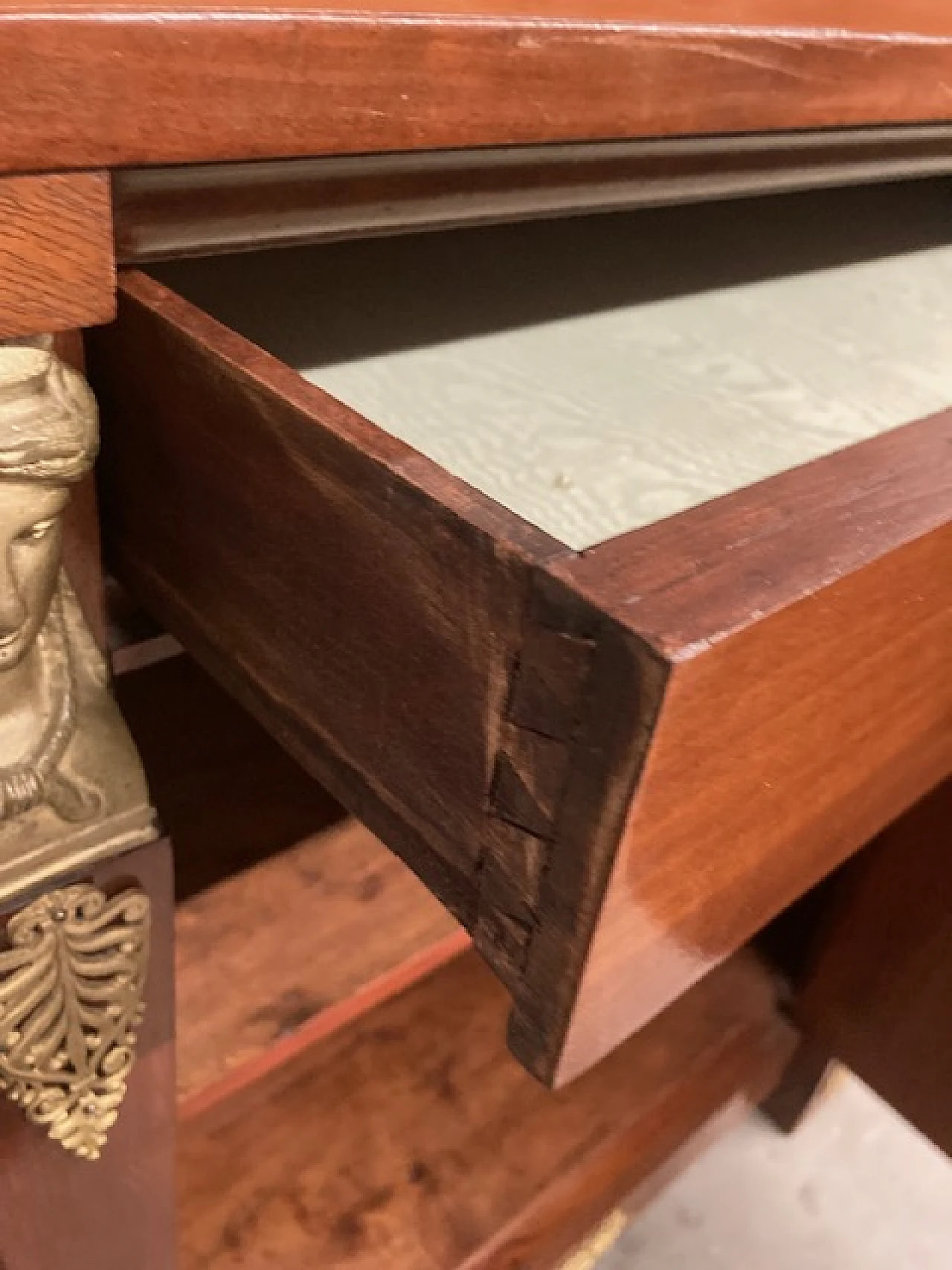 Empire-style mahogany and bronze display cabinet, early 20th century 14