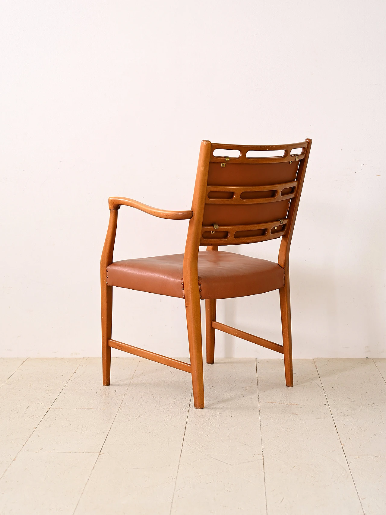 Wood and leather armchair by David Rosén, 1960s 2