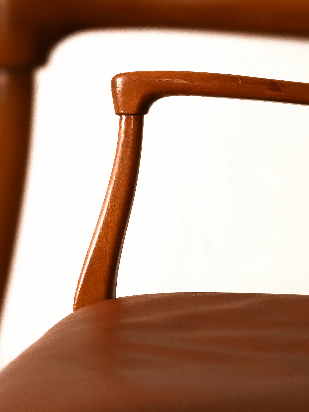 Wood and leather armchair by David Rosén, 1960s 6