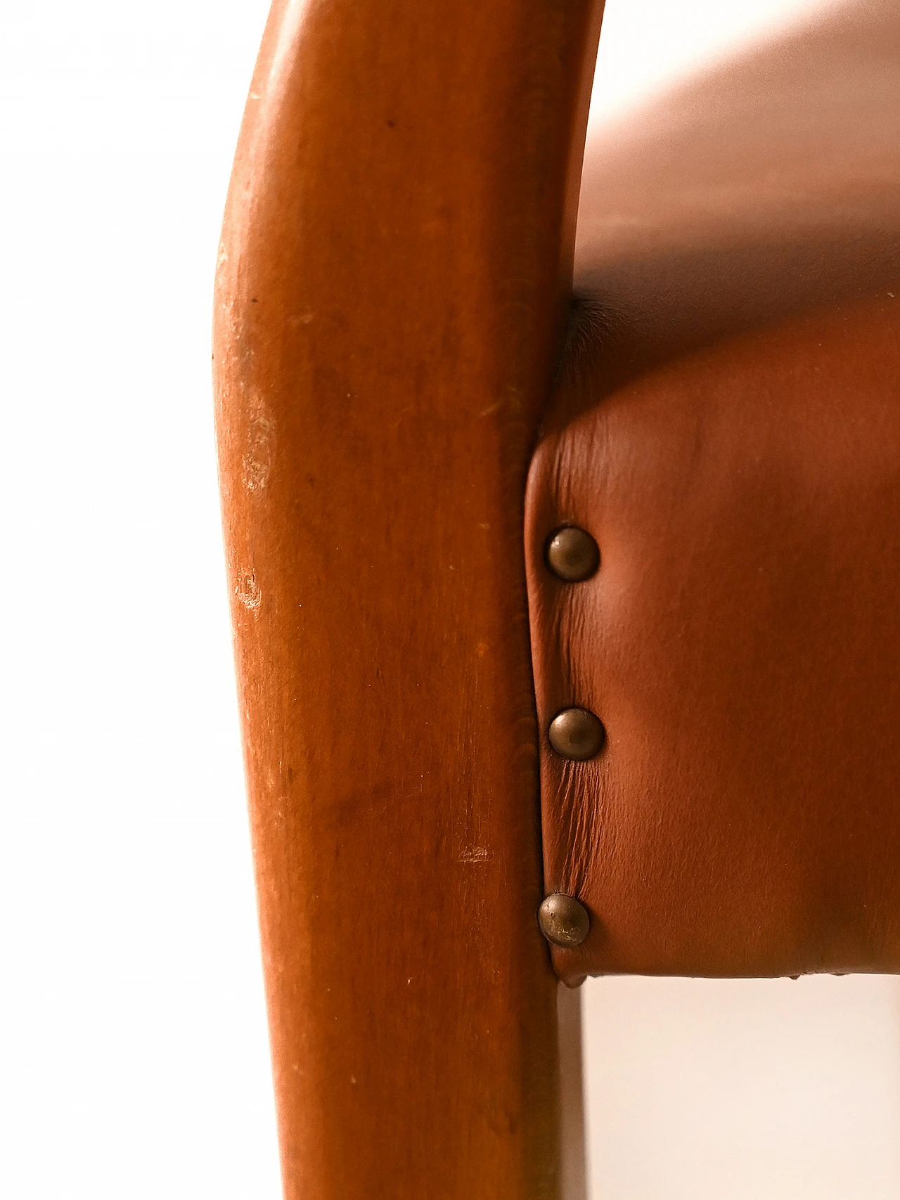 Wood and leather armchair by David Rosén, 1960s 7
