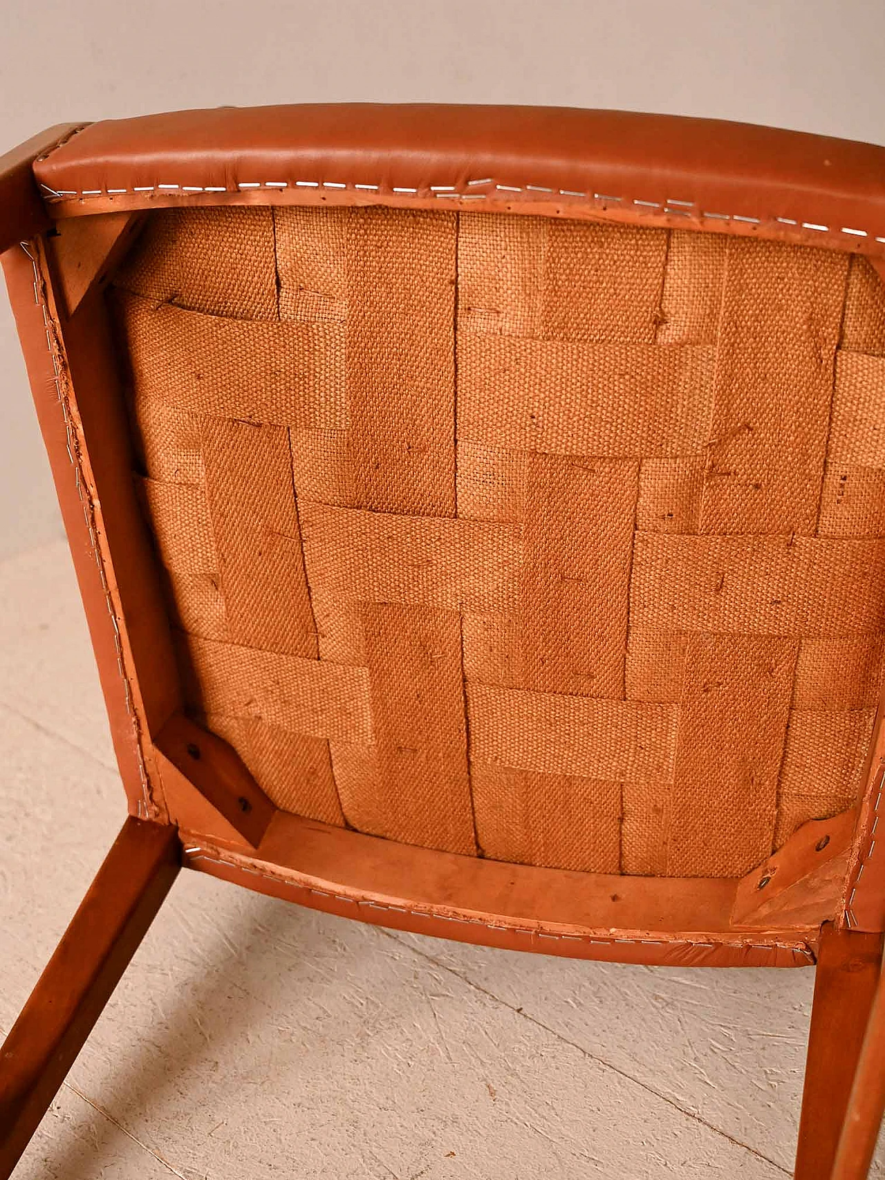 Wood and leather armchair by David Rosén, 1960s 11
