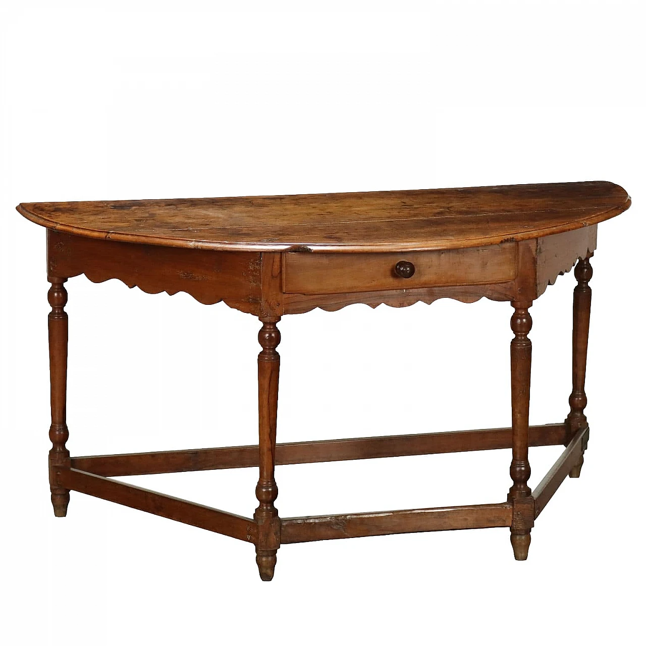 Shaped cherry console table, early 18th century 1