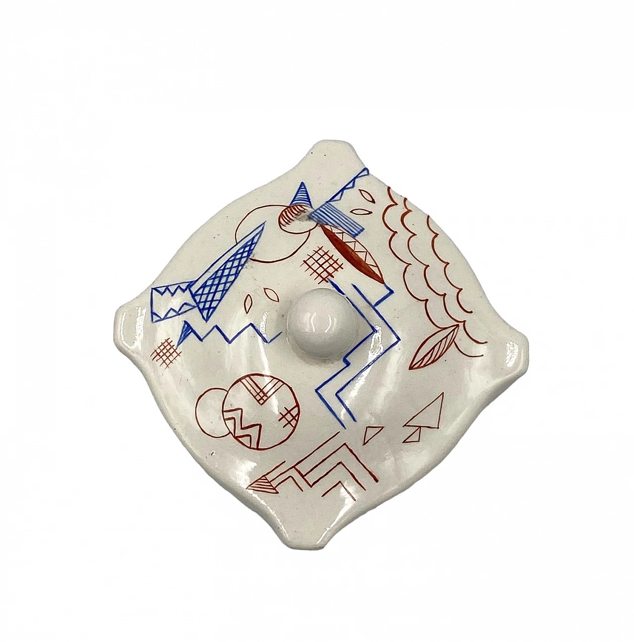 German Futurist ceramic box, 1930s 16