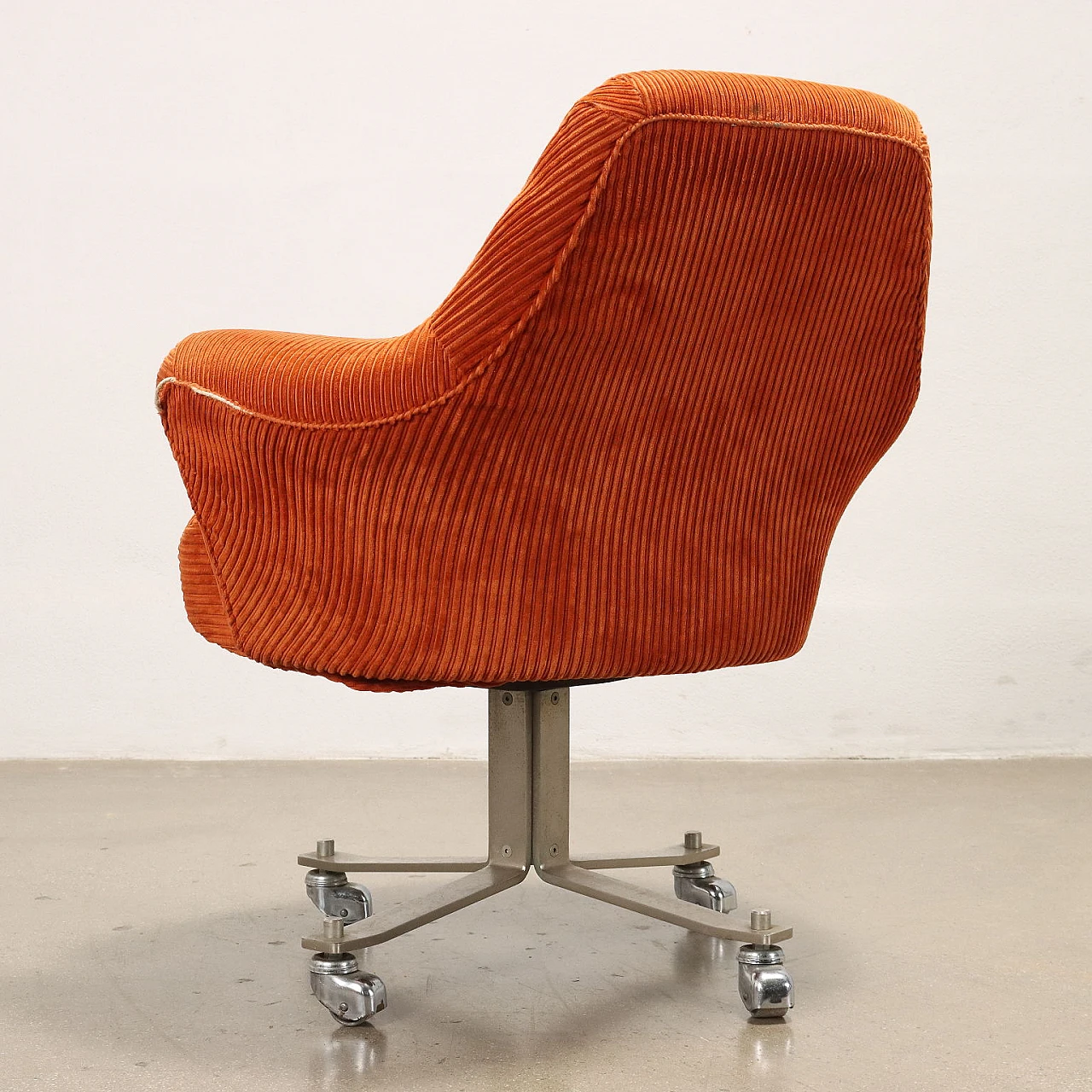 4 Dolly armchairs in velvet by G. Moscatelli for Formanova, 1970s 9