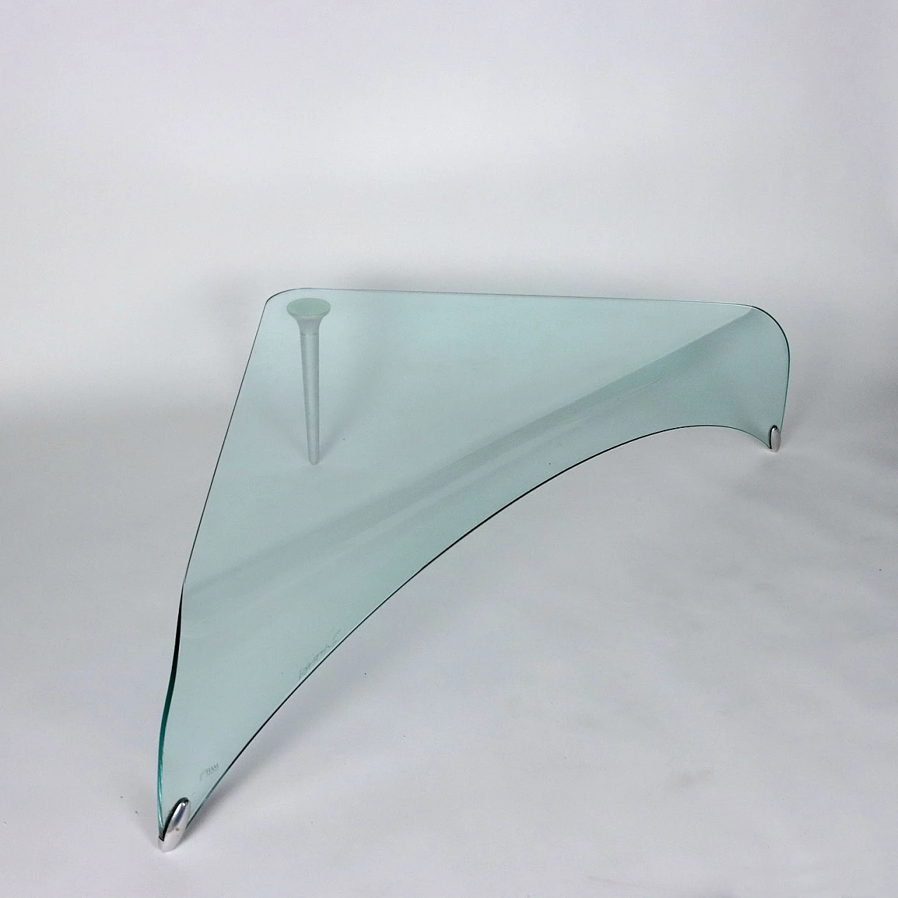 Genio coffee table in glass by Massimo Iosa Ghini for Fiam, 1990s 3