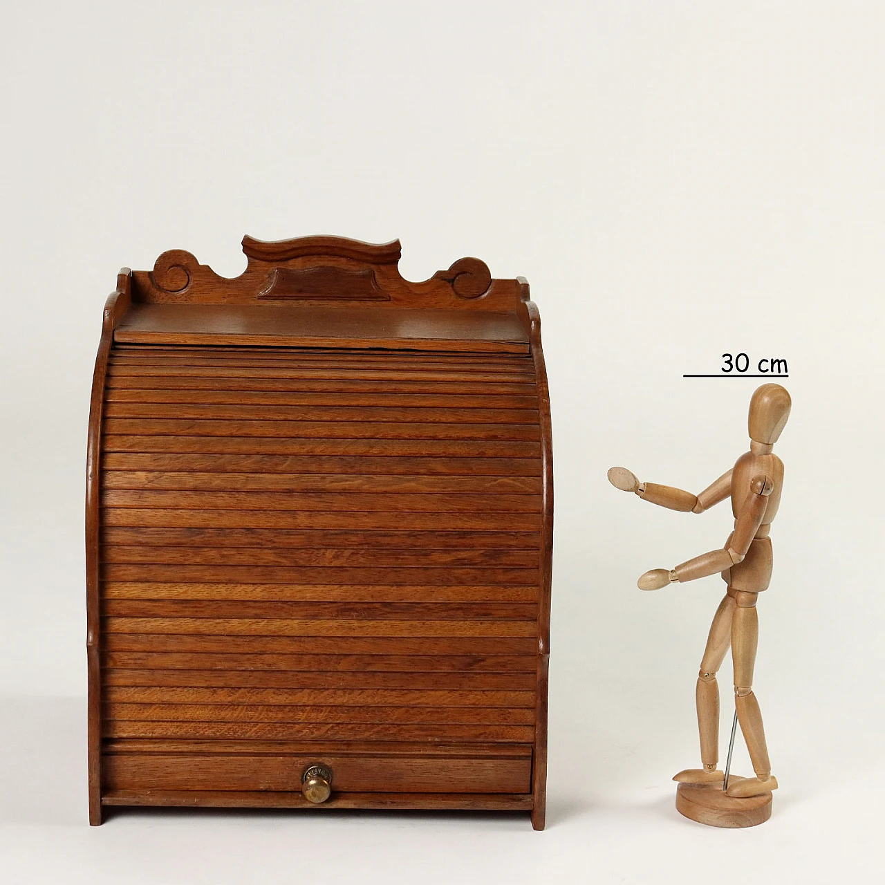 Wooden rolling shutter table filing cabinet 2