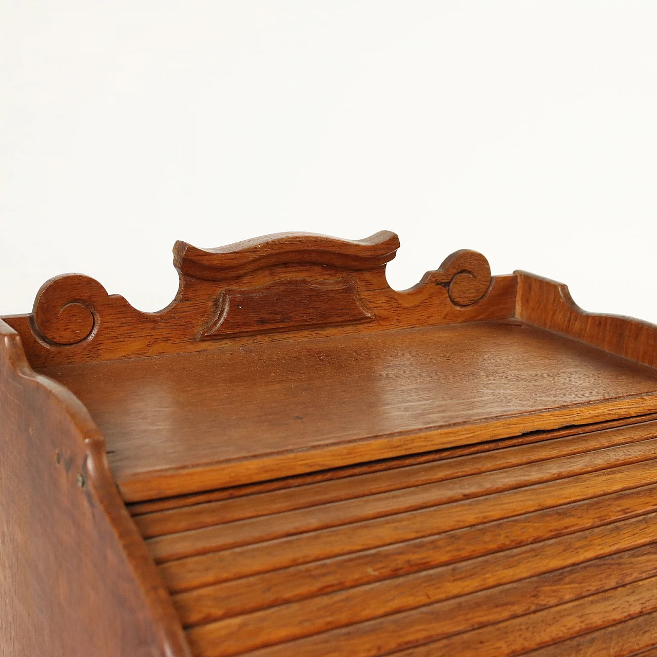 Wooden rolling shutter table filing cabinet 7