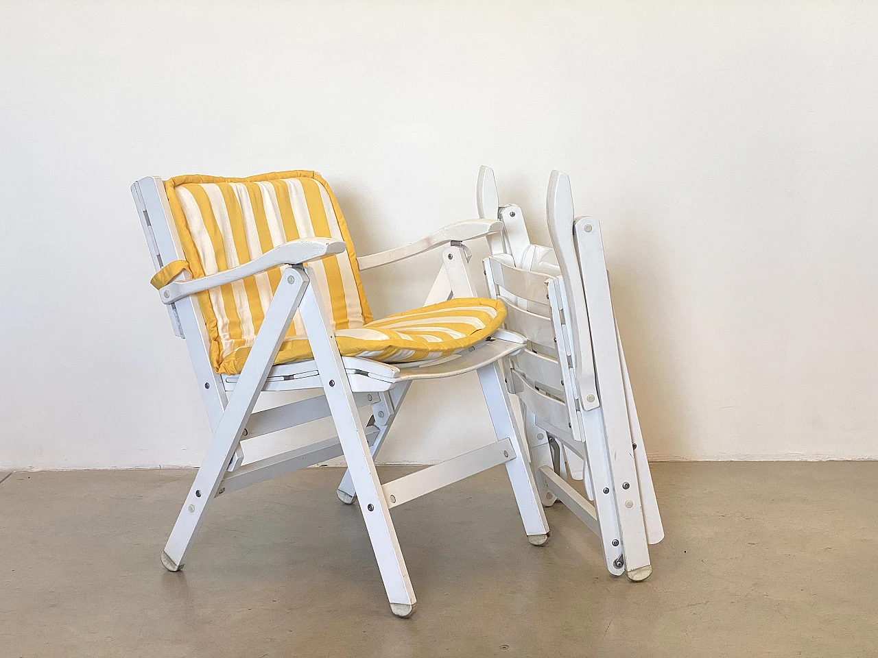 4 Poltroncine pieghevoli di Reguitti, anni '80 10