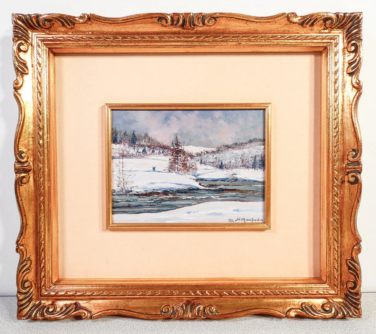 Sergio Manfredi, Alta Val di Susa, dipinto a olio su tavola, 1978 1