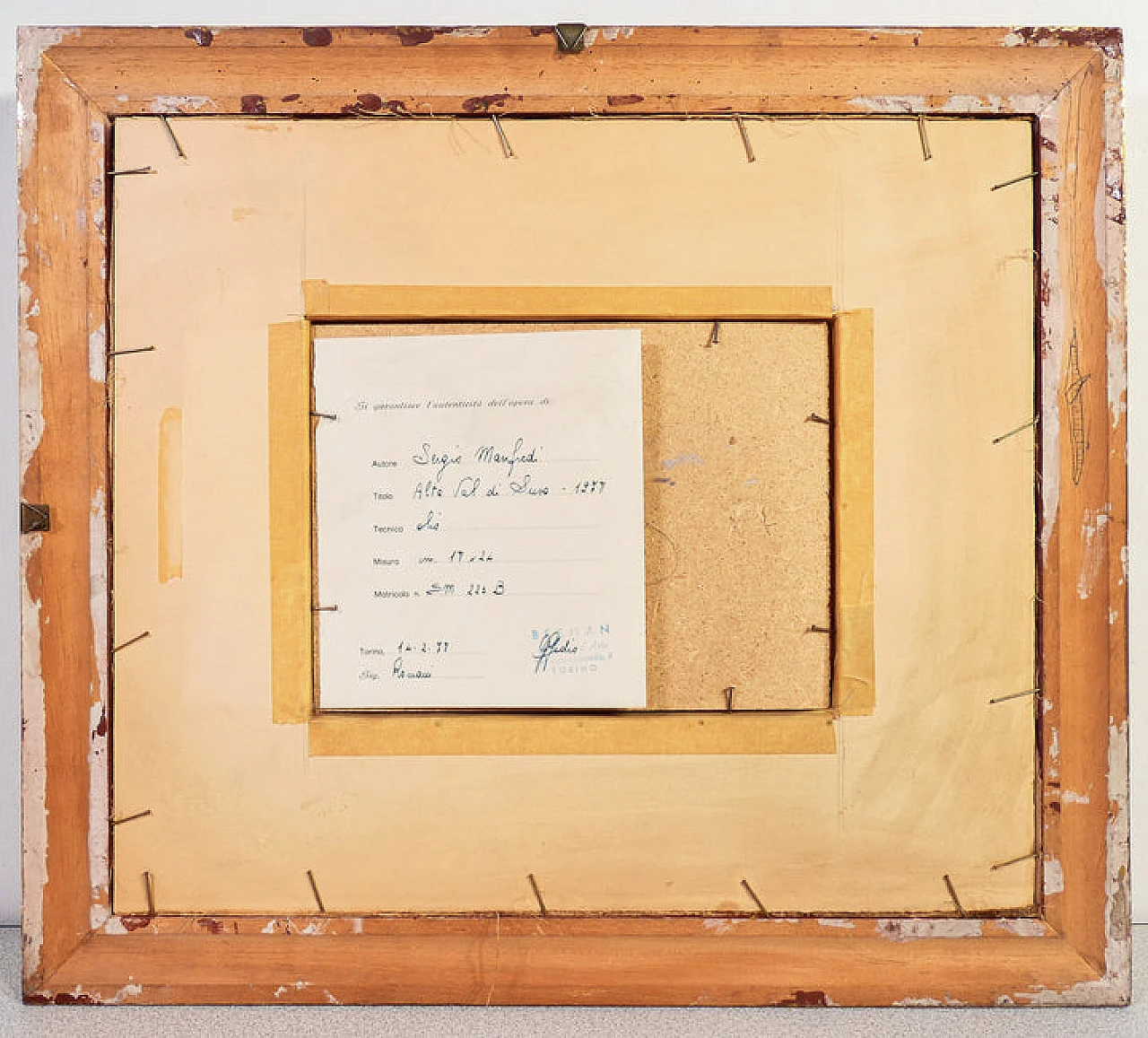 Sergio Manfredi, Alta Val di Susa, dipinto a olio su tavola, 1978 8