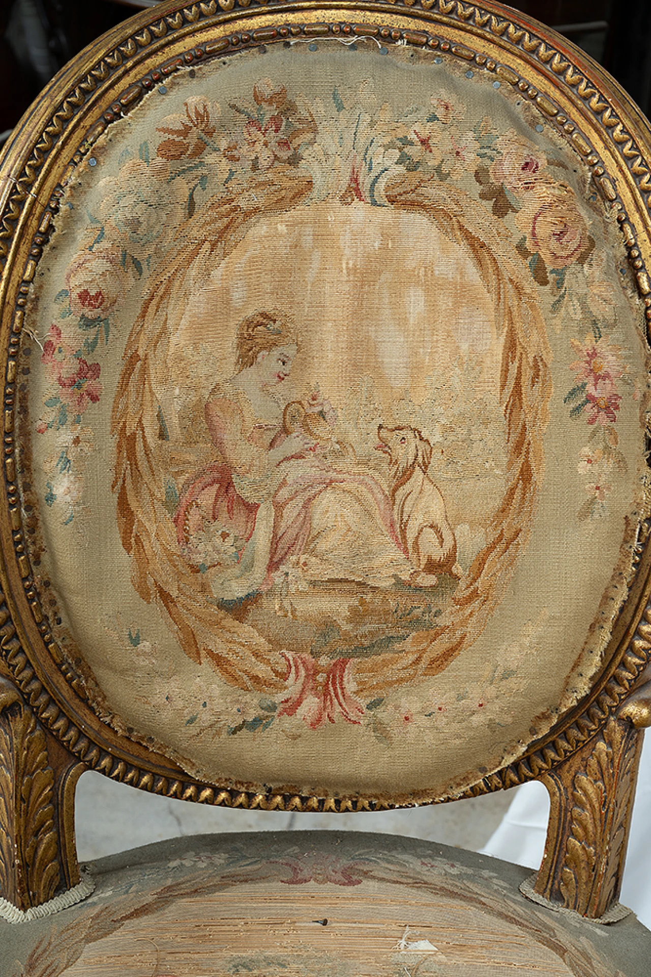 Pair of wooden Napoleon III armchairs, 19th century 3