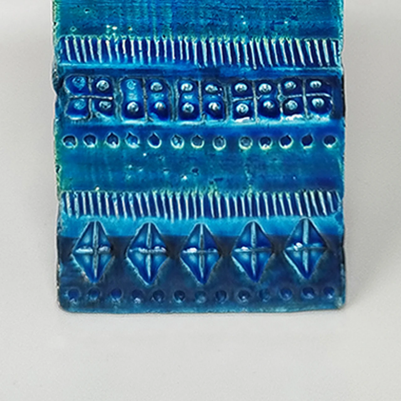 Blue Rimini ceramic vase by Aldo Londi for Bitossi, 1960s 7