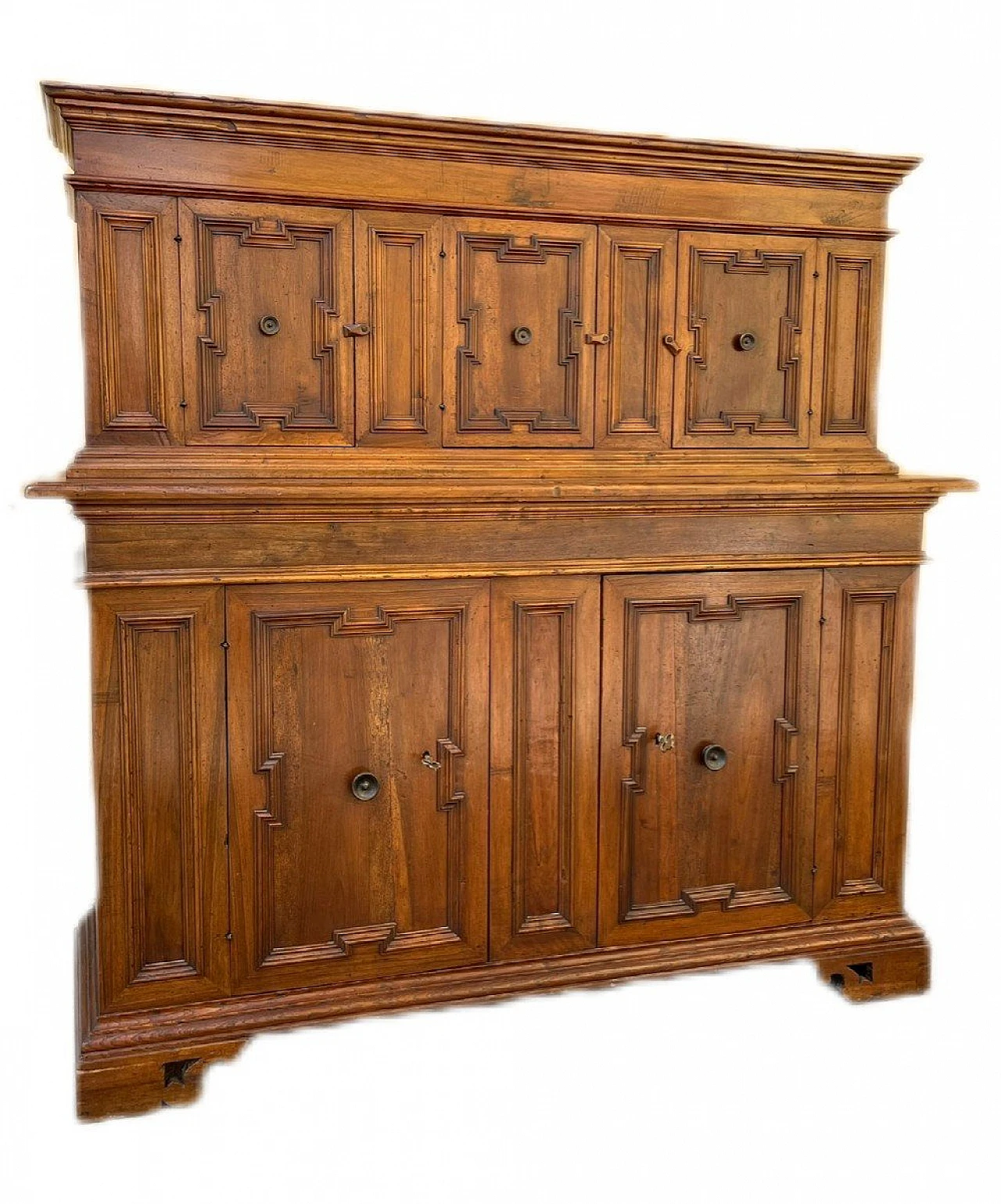 Credenza da sacrestia in massello di noce, '800 3