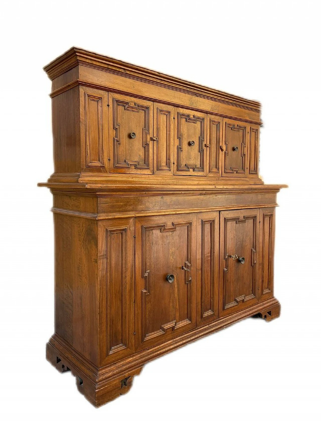 Credenza da sacrestia in massello di noce, '800 11