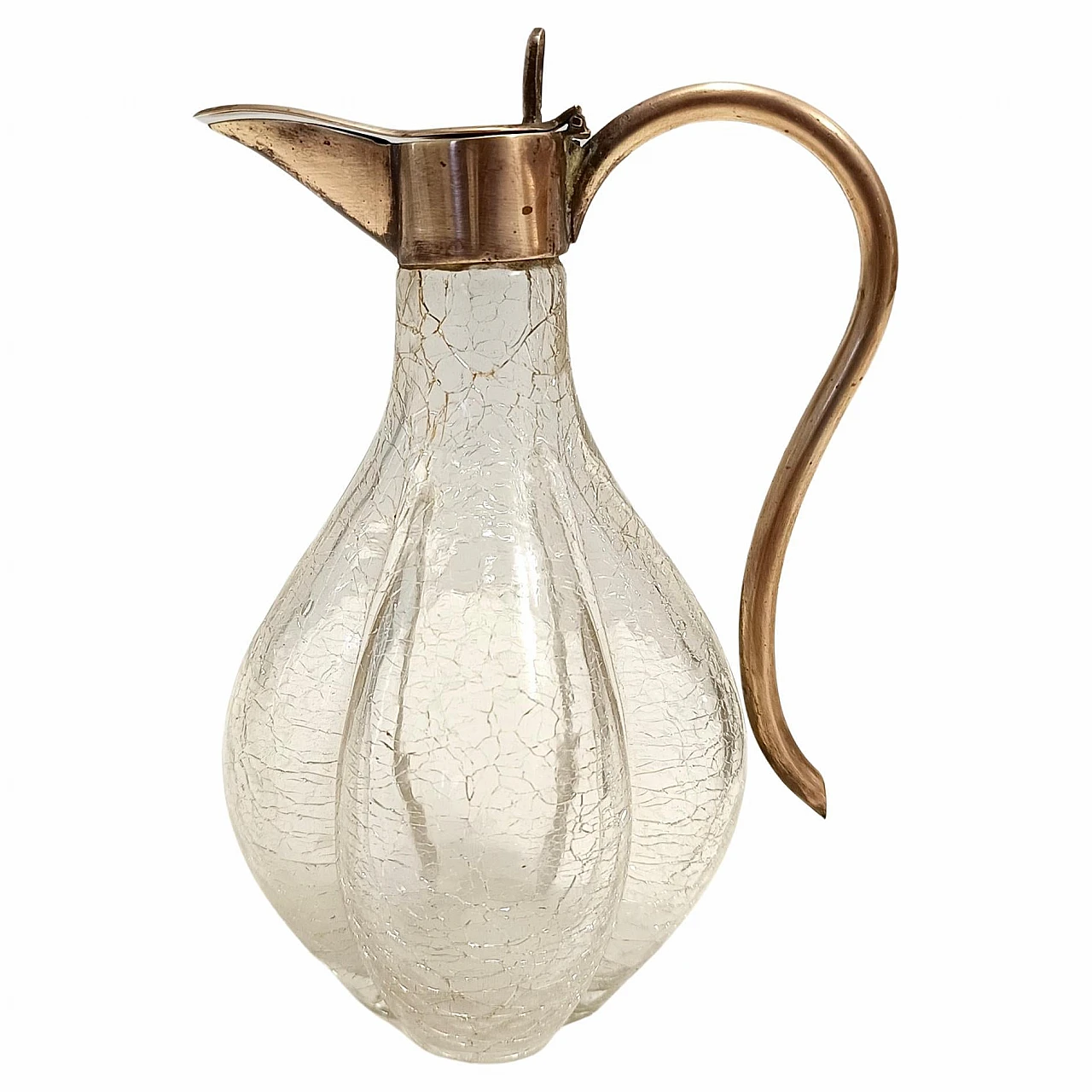 Brass and Murano glass liquor decanter, 1920s 1