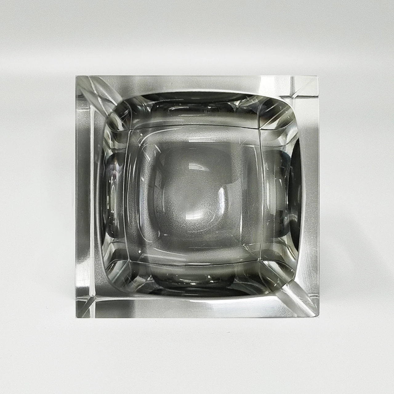 Gray Murano glass ashtray by Flavio Poli for Seguso, 1960s 5