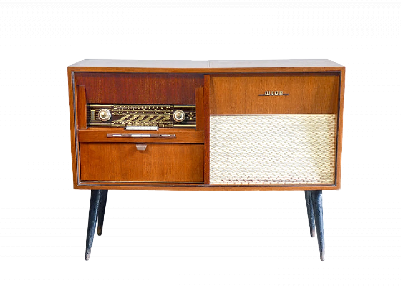 Wega 224 radio cabinet with turntable, 1960s 2