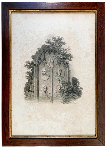 Robert Smirke, War of the Roses, etching, 1799