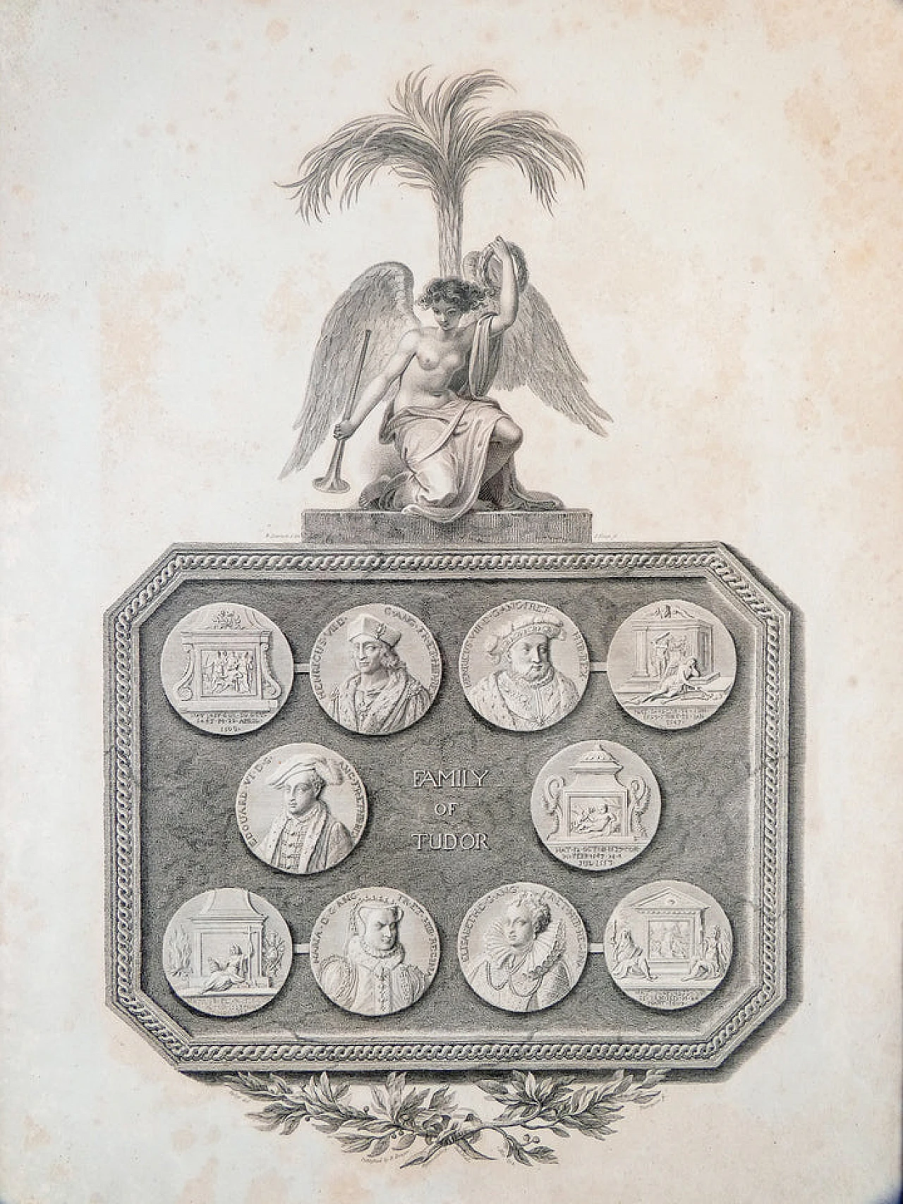 Robert Smirke e Ryley, La famiglia Tudor, acquaforte, 1794 3