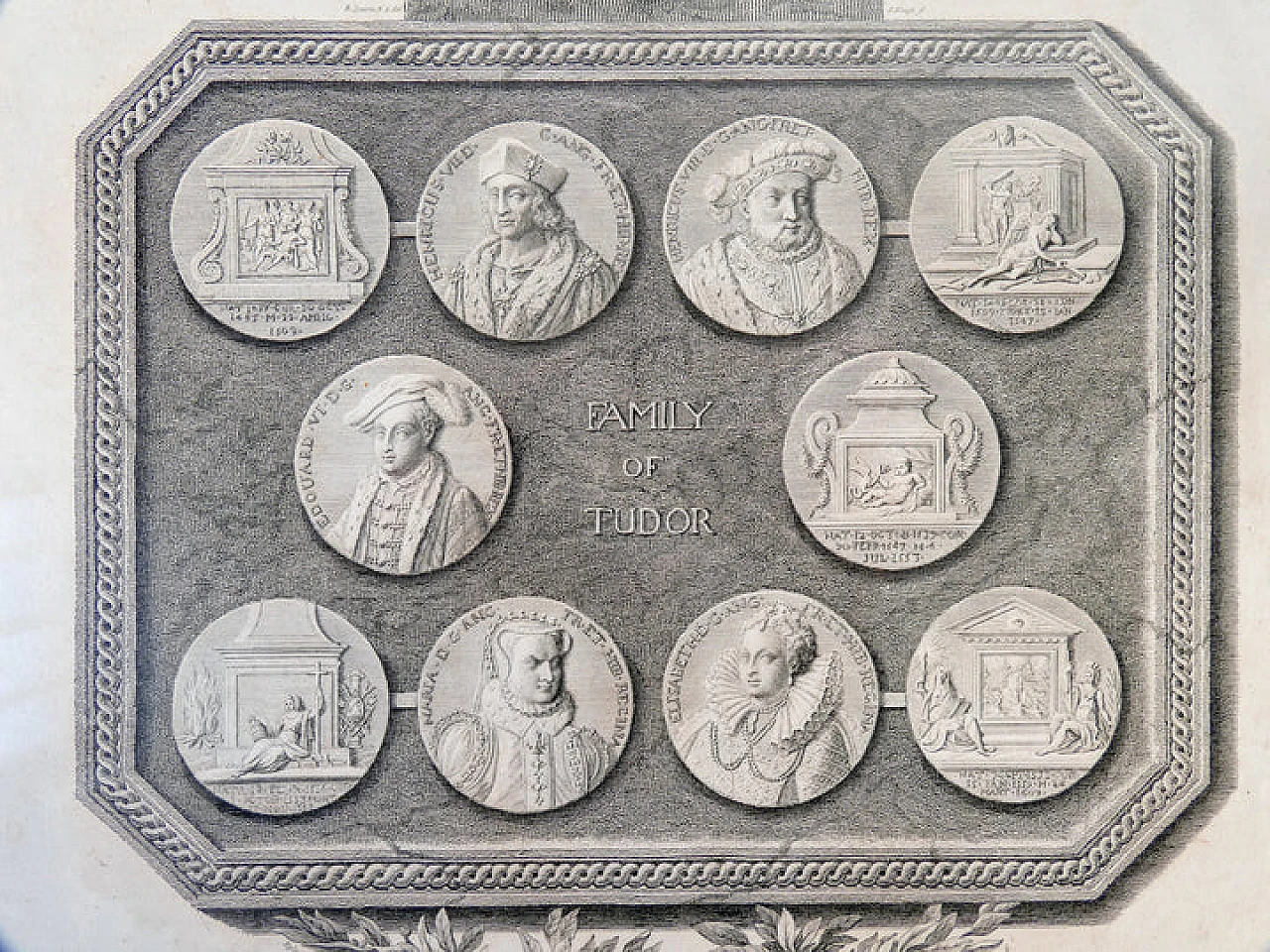 Robert Smirke e Ryley, La famiglia Tudor, acquaforte, 1794 4